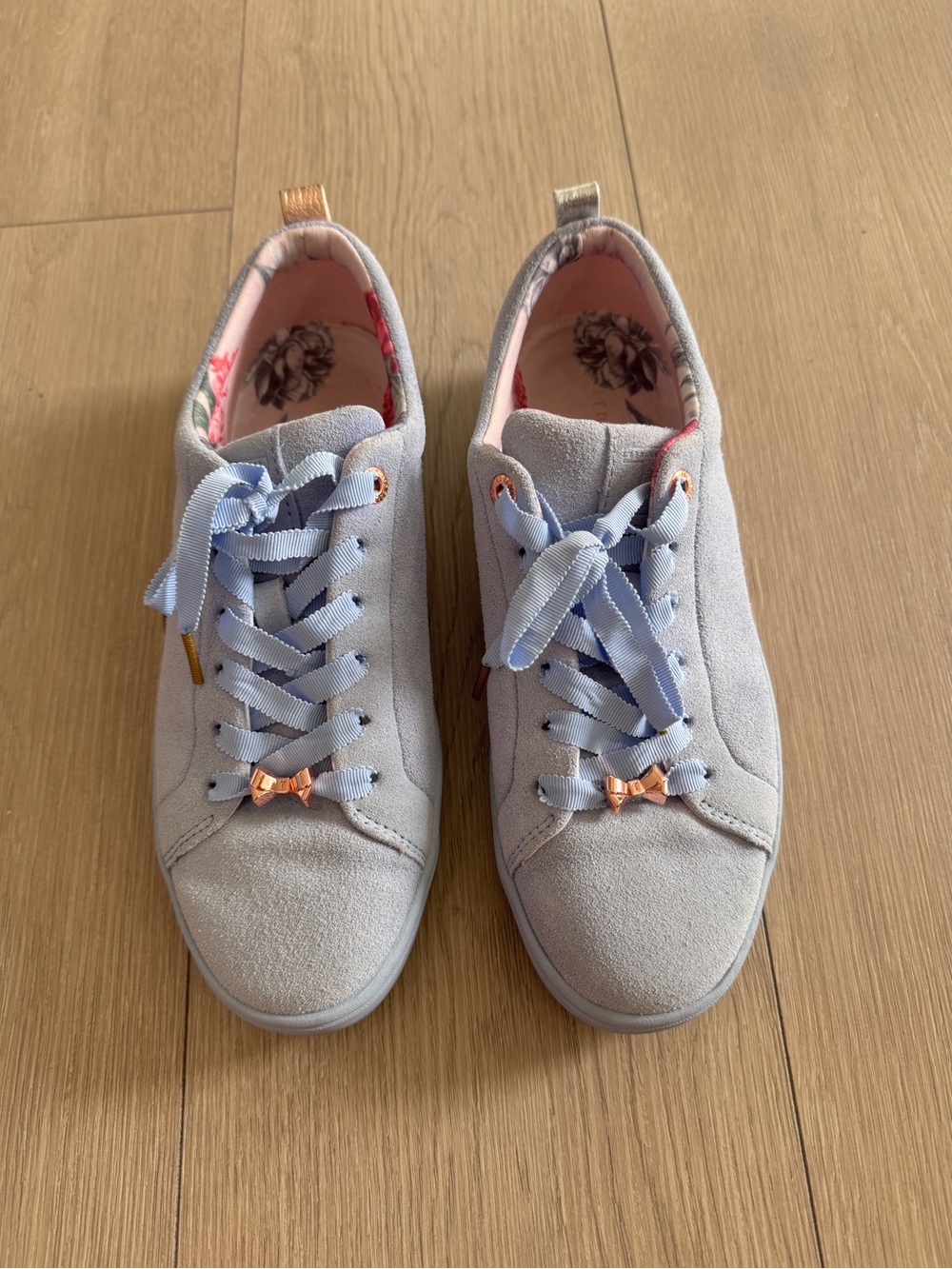 Ted Baker Pink Floral Lined Kelleis Sneakers
